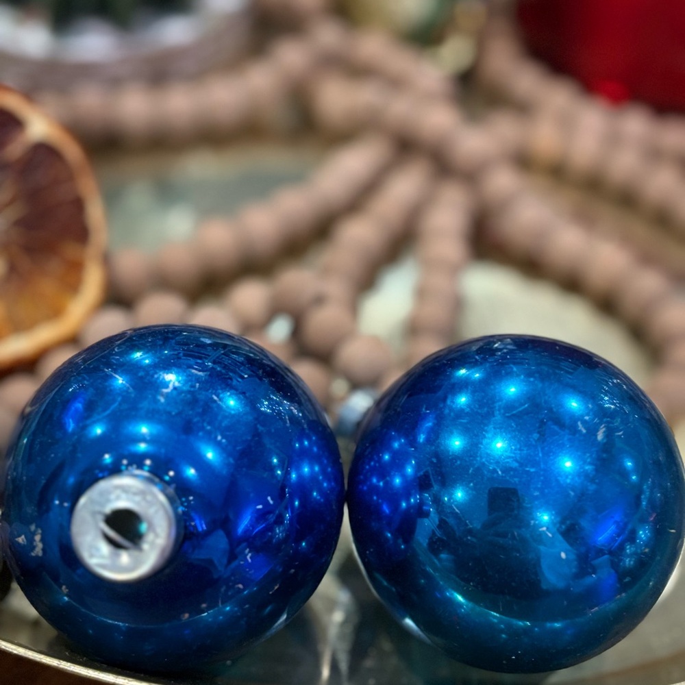 Vintage Rauch Blue Ornaments